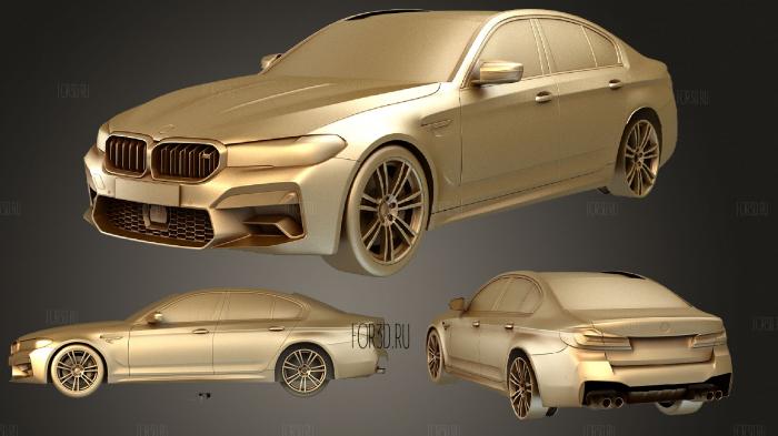 BMW M5 F90 2021 stl model for CNC